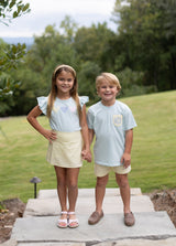 Boy Shorts in University Yellow Oxford