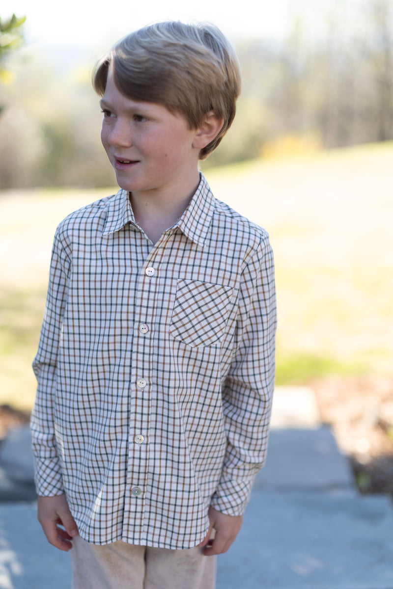 Roy Shirt Long Sleeve in Highlands Tattersall