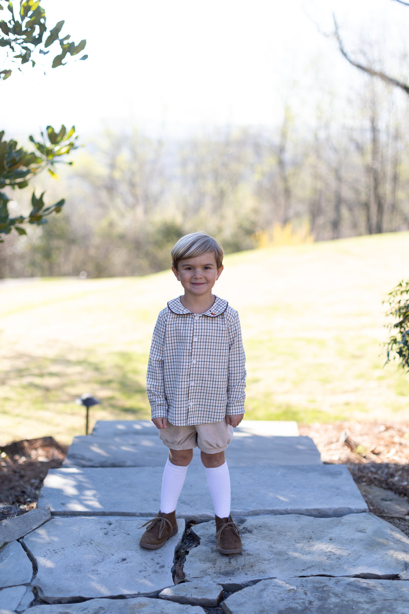 Finn Shorts in Toast Non-Wrinkle Cord