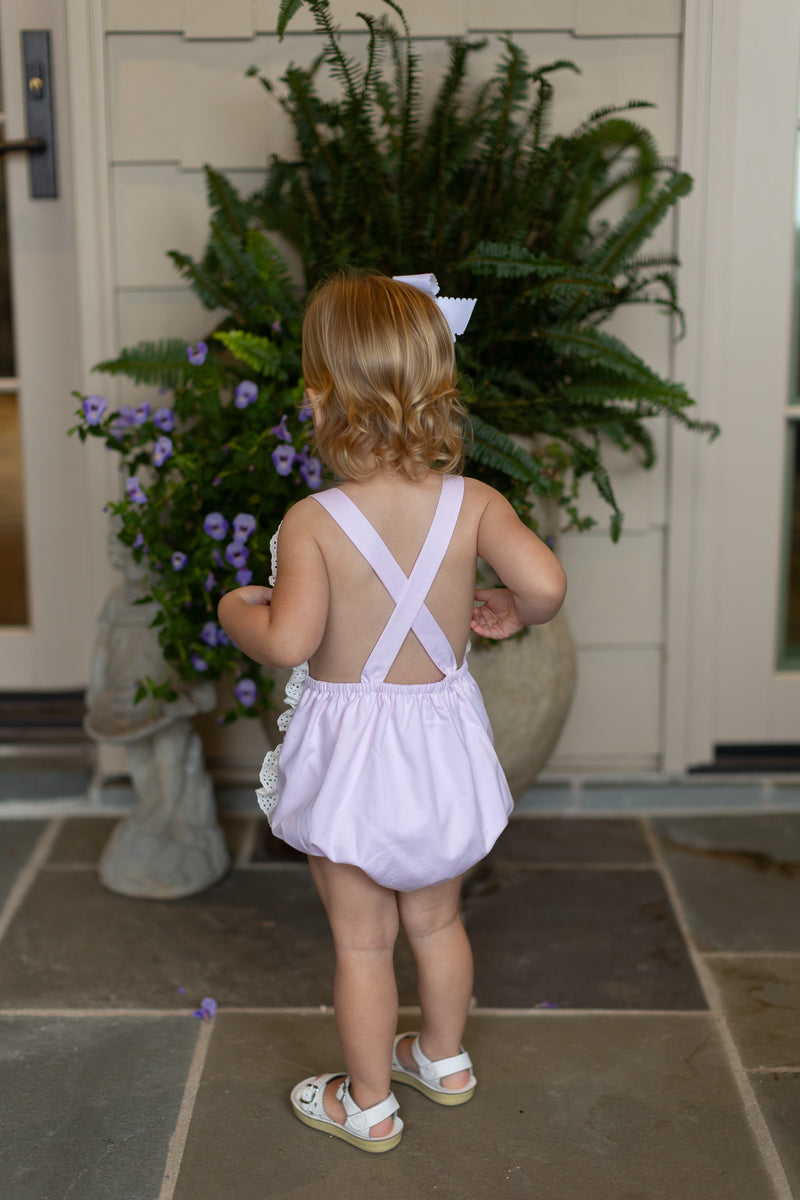 Mae Sunsuit in Pink Superfine Twill