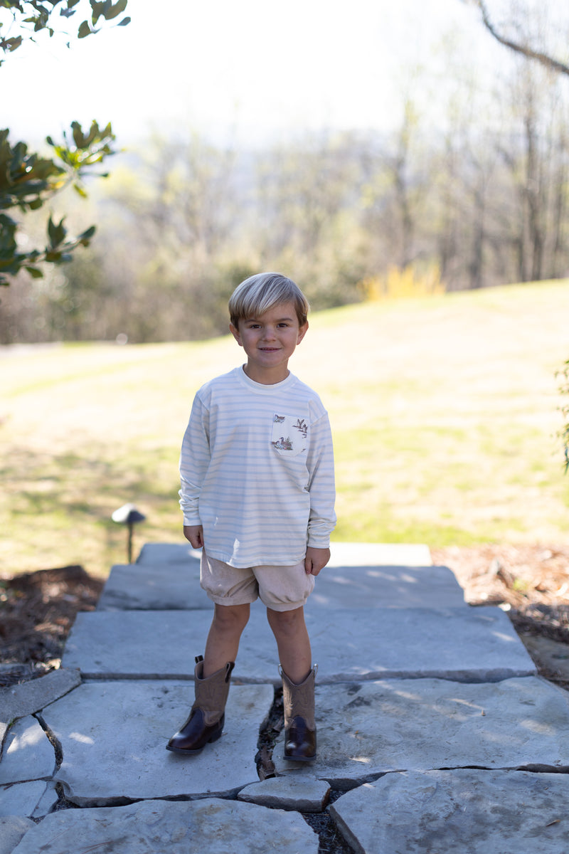 Finn Shorts in Toast Non-Wrinkle Cord