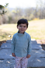 Turtleneck Premium in Sage Stripe Knit