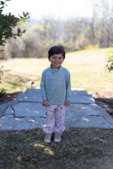 Turtleneck Premium in Sage Stripe Knit