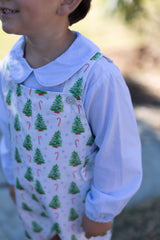 Hayes Vintage Shortall w/ No Pocket in Christmas Tree Blue