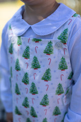 Hayes Vintage Shortall w/ No Pocket in Christmas Tree Blue