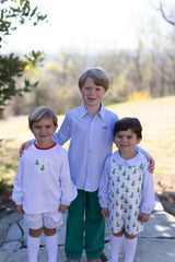 Finn Shorts in Bitty Dot Blue Pique