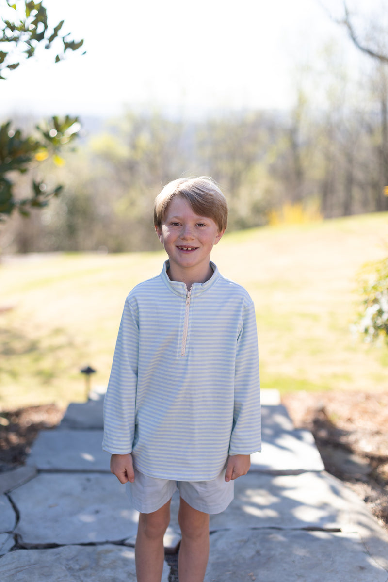 Boy Shorts in Light Blue Pique