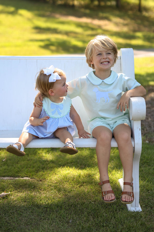 Finn Shorts in Seafoam Pique