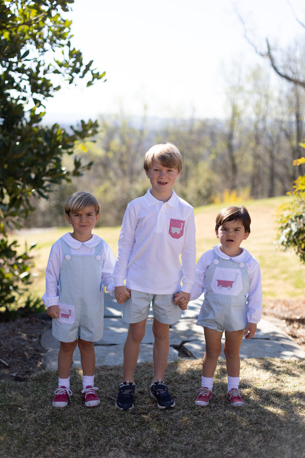 Boy Shorts in Light Blue Pique