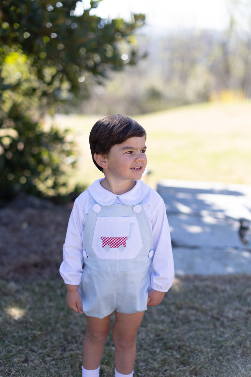 Harry Bubble Short in Light Blue Pique