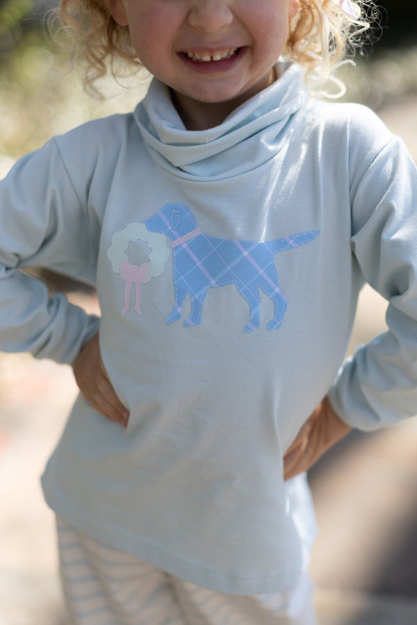 Turtleneck Premium in Light Blue Knit