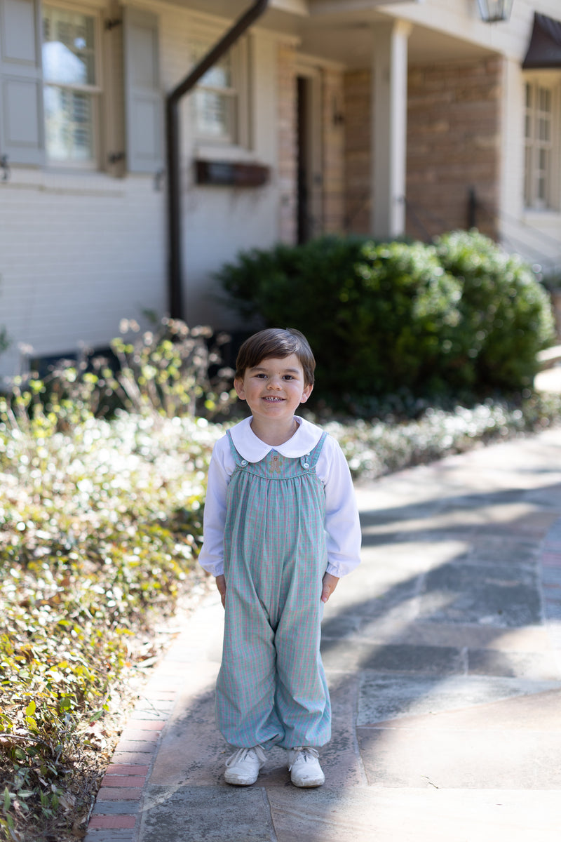 Payton Bubble Long w/ Piping Straps in Christmas Plaid
