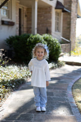 Bloomer Pants Long in Blue Gauze