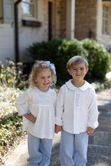 Mia Top in Ivory Gauze