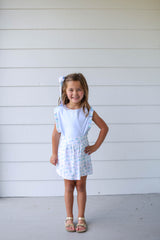 Bitty Button-On Skirt w/Ruffle in Smooth Sailing