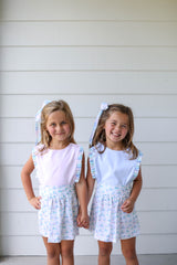 Bitty Button-On Skirt w/Ruffle in Smooth Sailing