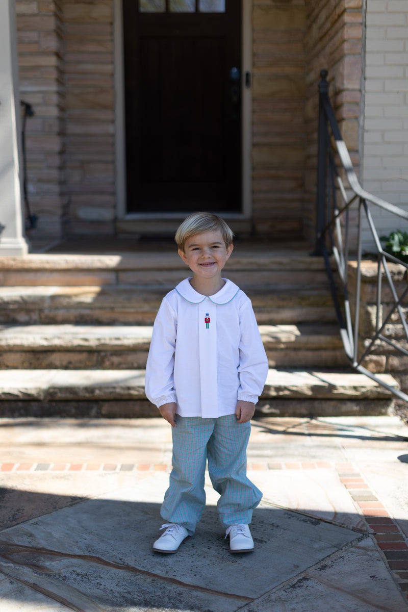Braden Banded Pants in Christmas Plaid