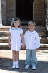 Braden Banded Pants in Christmas Plaid