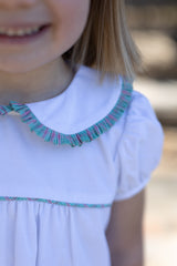 Amy Dress in White Corduroy