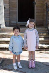 Mary Ann Jumper in Blush Velvet