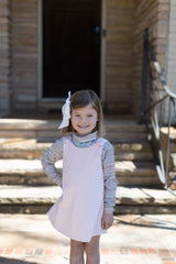 Mary Ann Jumper in Blush Velvet