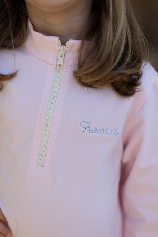 Dylan Knit Pullover Basic in Light Pink Knit