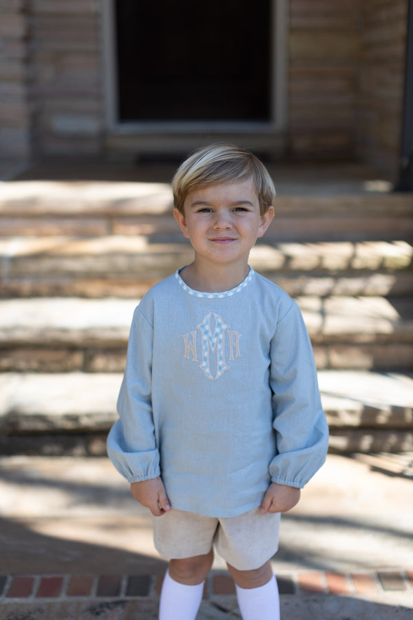 Boy Shorts in Toast Non-Wrinkle Cord
