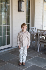 Fitz Shirt Long Sleeve in Toast Non-Wrinkle Corduroy