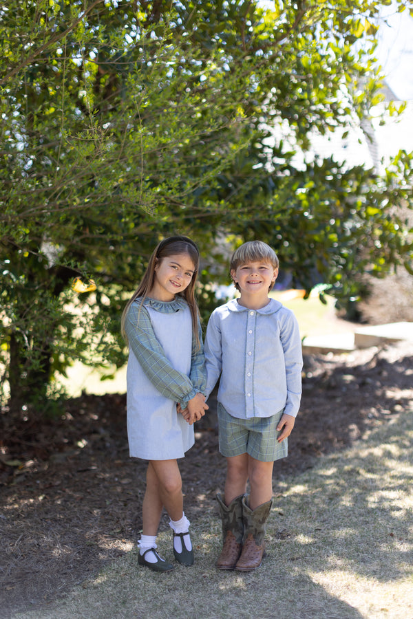 Boy Shorts in Wimbledon Plaid