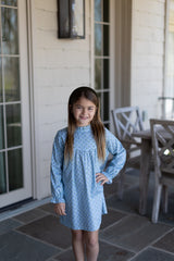 Avery Dress Long Sleeve in Jayne Mini Block