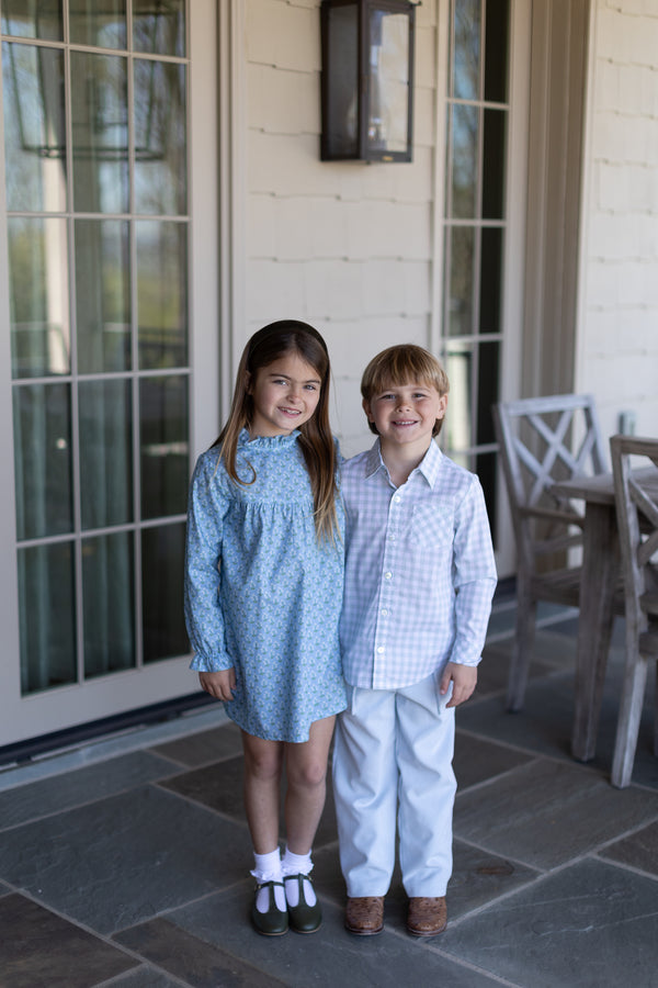 Cooper Pants in Powder Blue Non-Wrinkle Corduroy
