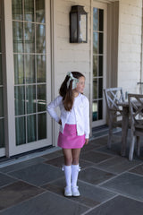 Sadie Skort in Hot Pink Corduroy
