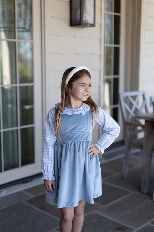 Allyson Top Long Sleeve in Sage Windowpane