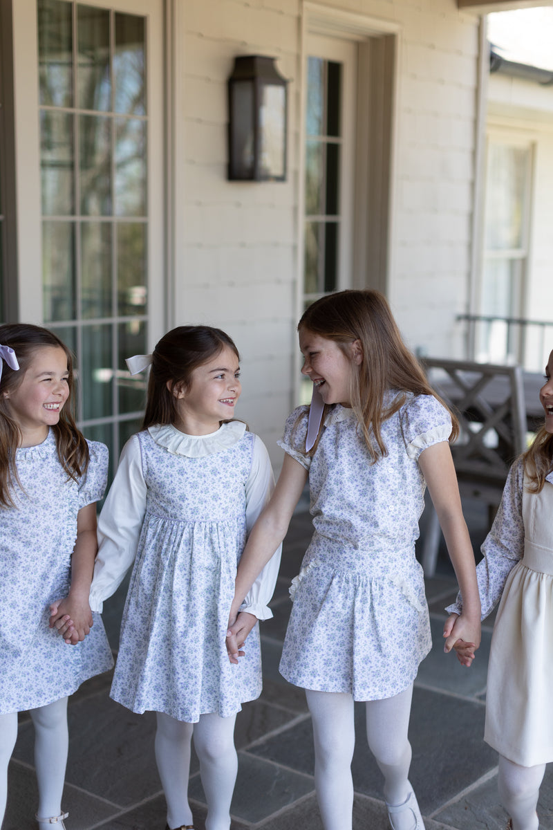 Frances Wrap Dress in Lavender Fields