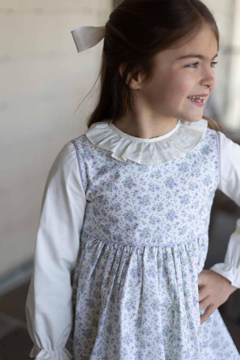 Frances Wrap Dress in Lavender Fields
