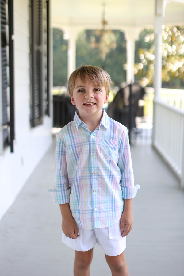 Roy Shirt Long Sleeve in Gasparilla Inn Plaid