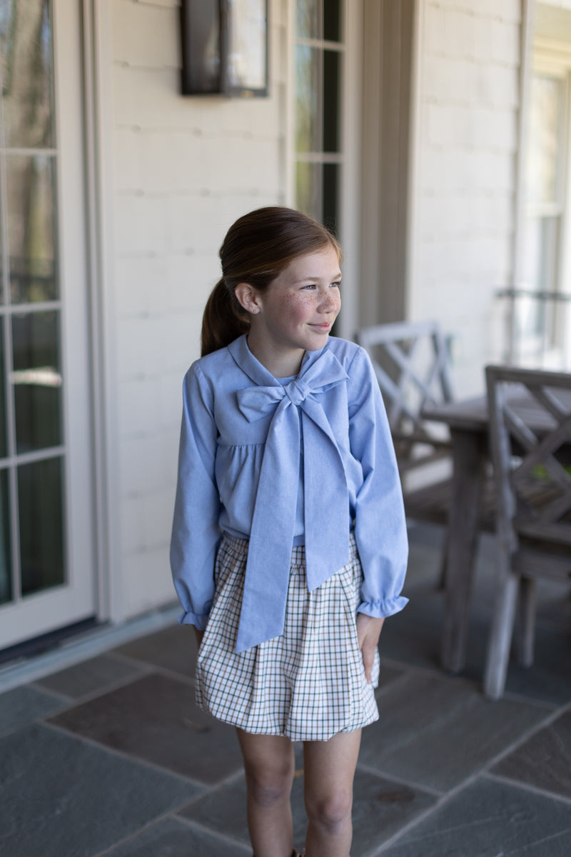 Megan Bubble Skirt in Highlands Tattersall