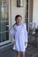 Erin Dress in White Corduroy