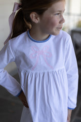 Erin Dress in White Corduroy