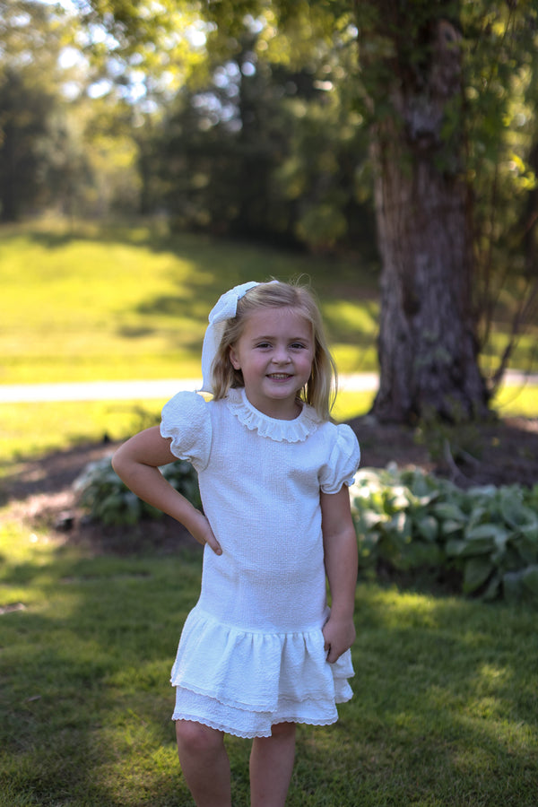 Betty Jane Dress in Ivory Gauze