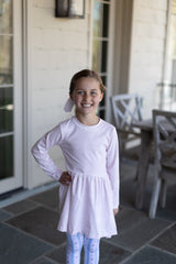 Lucy Knit Dress Premium in Pretty Pink Stripe Knit