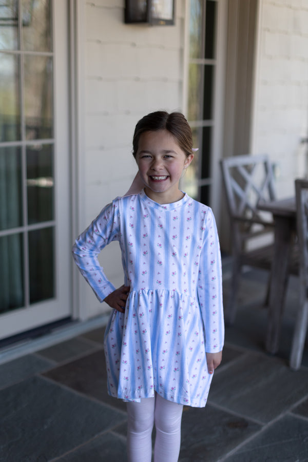 Lucy Knit Dress Premium in Ring Around the Rosie Knit