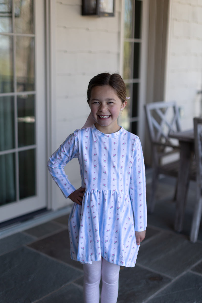 Lucy Knit Dress Premium in Ring Around the Rosie Knit