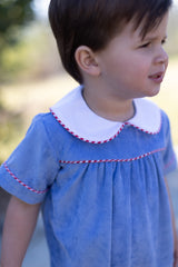 George Bubble in Marine Blue Non-Wrinkle Corduroy