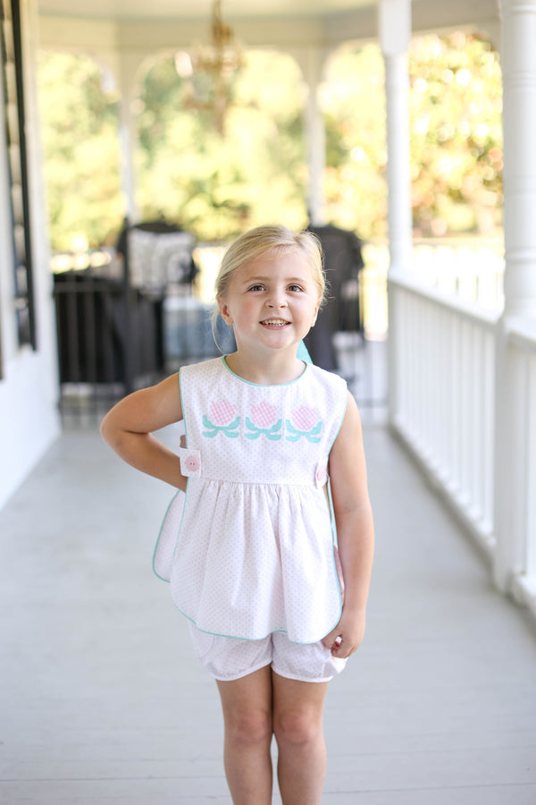 Lottie Shorts in Cotton Candy Dots