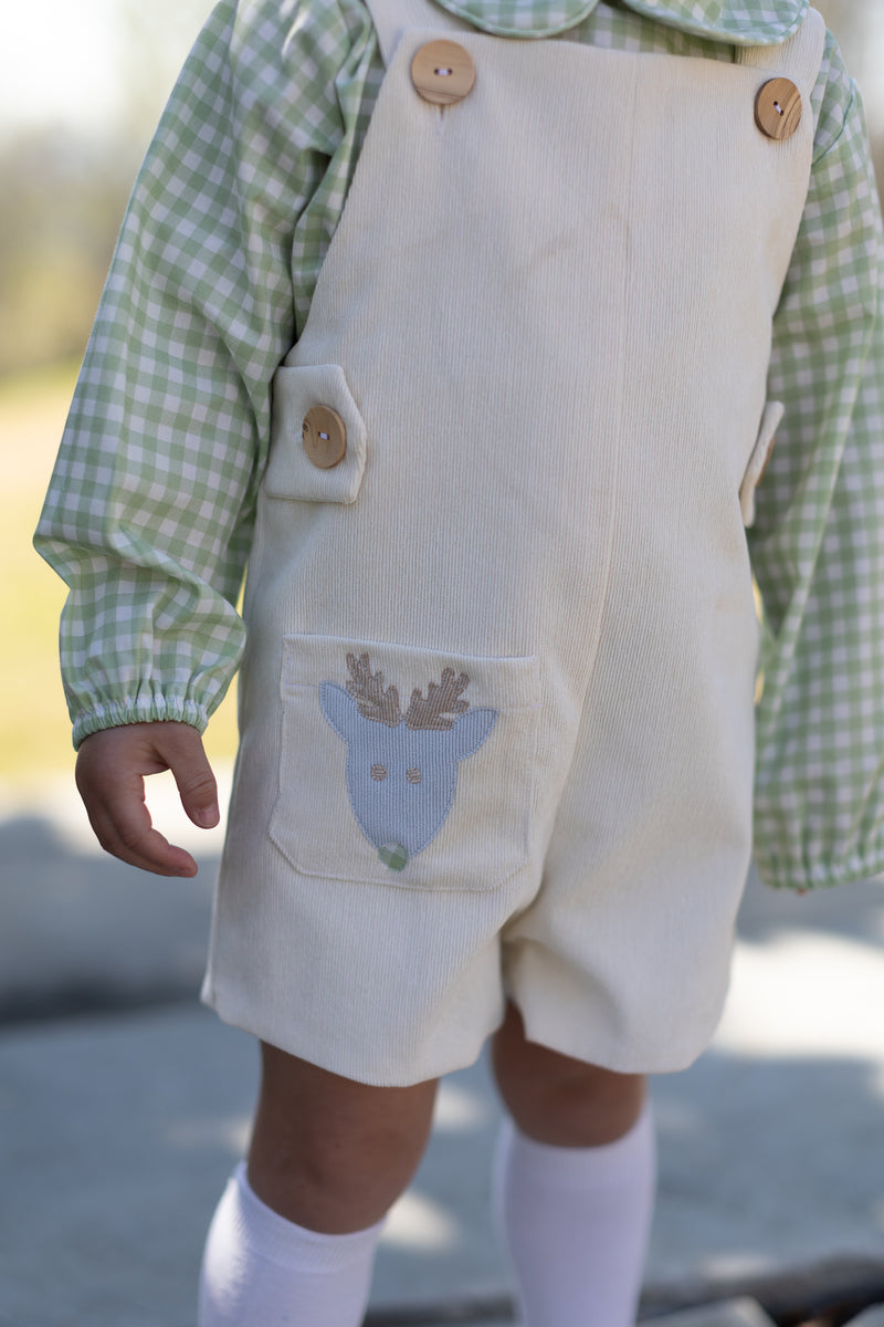 Hayes Vintage Shortall in Ivory Non-Wrinkle Cord