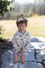 David Shirt Long Sleeve w/ Elastic in Duck Hunt Ivory