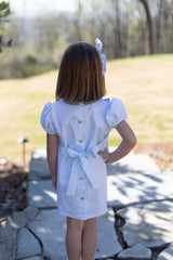Sissy Dress w/ Ruffles Lined in Seamist Superfine Twill