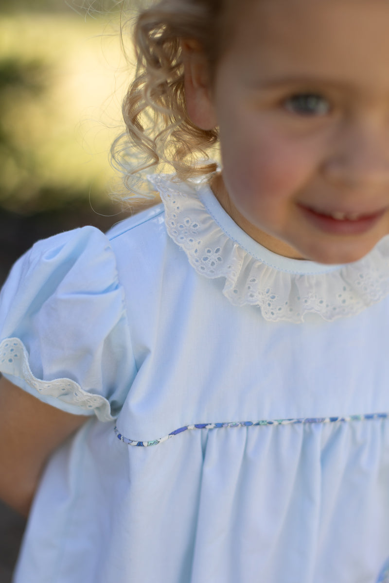 Weezie Dress Lined in Seamist Superfine Twill