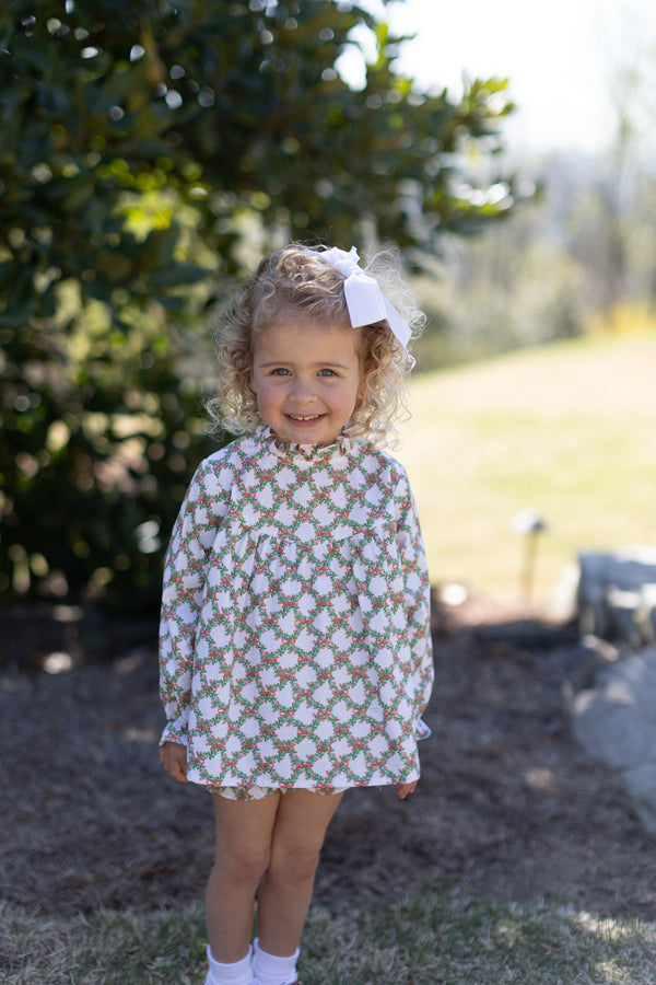 Avery Top Long Sleeve in Christmas Trellis